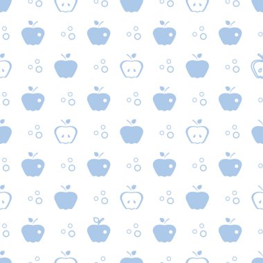 Elma ile Seamless modeli. Meyve arka plan.