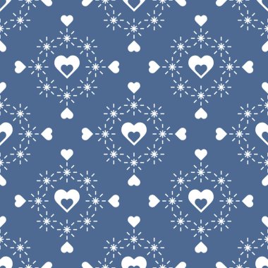 Kalpleri ile Seamless modeli. Sevgililer günü