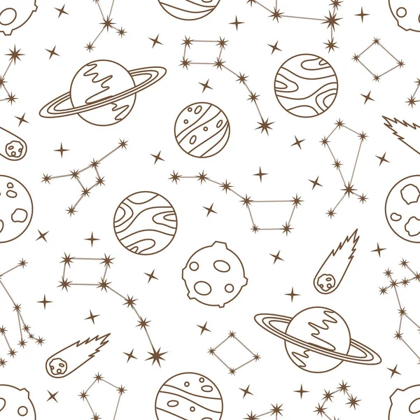 Space vector seamless pattern Astronomy Science