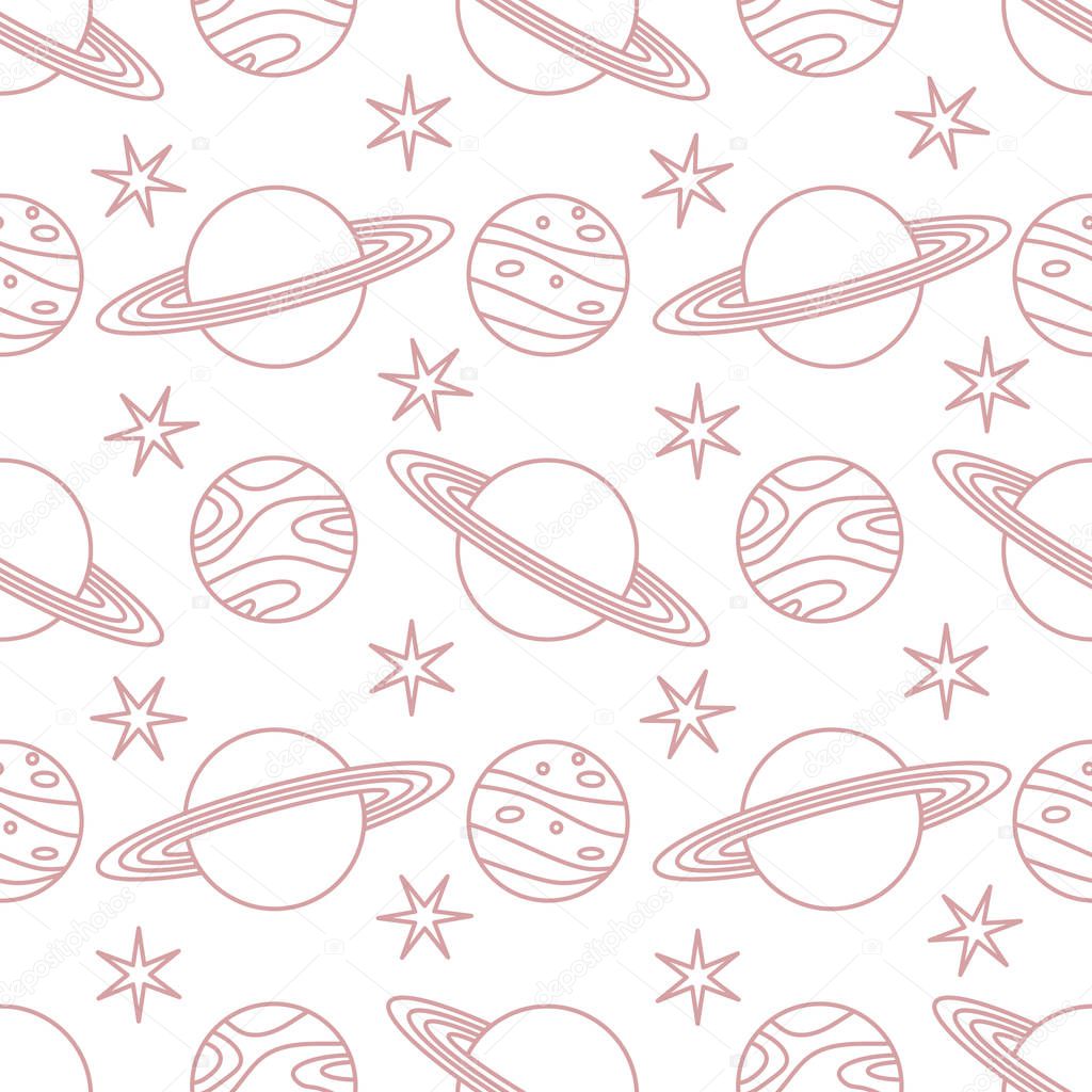 Space vector seamless pattern Astronomy Science