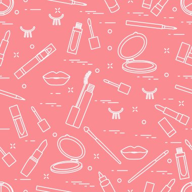 Desen kirpik dudaklar Dekoratif kozmetik makyaj