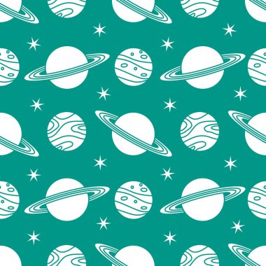 Uzay vektör seamless modeli astronomi bilim