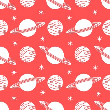 Uzay vektör seamless modeli astronomi bilim