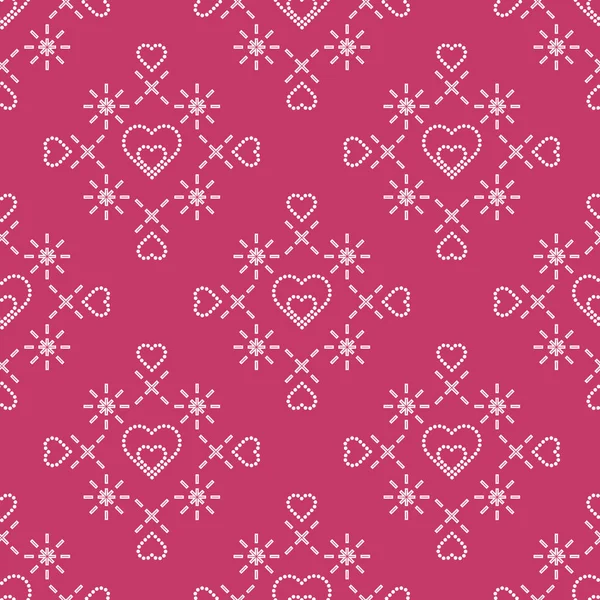 Patrón sin costuras con corazones. Día de San Valentín — Archivo Imágenes Vectoriales