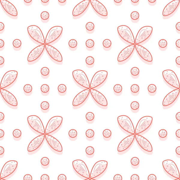 Seamless pattern with flowers. Abstract background — Stock Vector