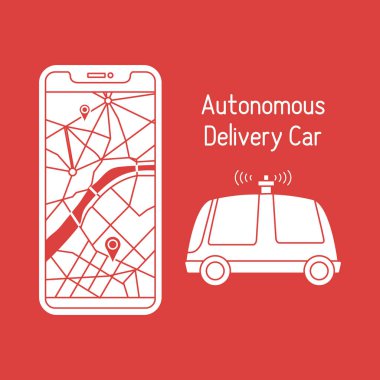 Otonom teslimat araba Navigasyon uzaktan kumanda