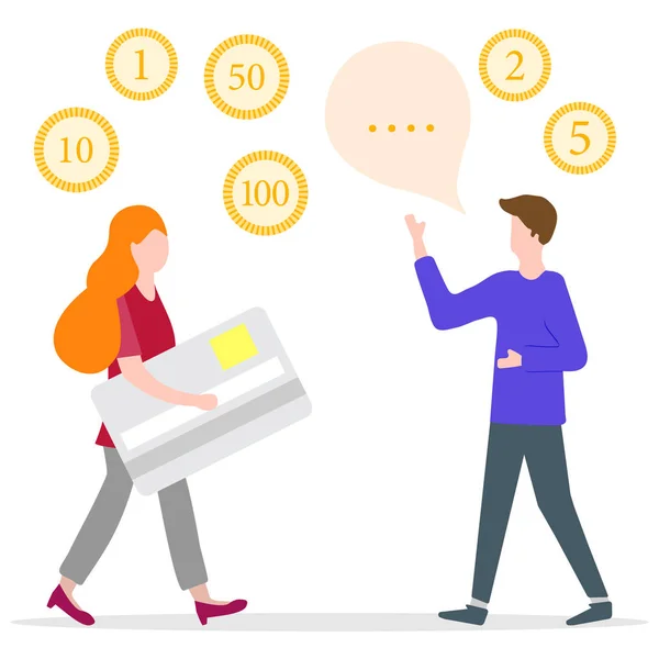 İnsanlar, banka kartı, erkek asistan. Finans, banka