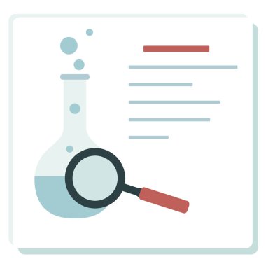 Şişe, büyüteç. Bilim günü. Eğitim.