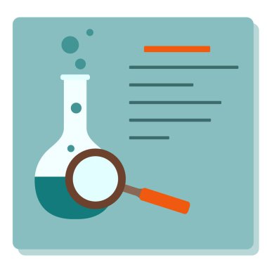 Şişe, büyüteç. Bilim günü. Eğitim.