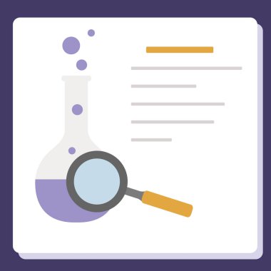 Şişe, büyüteç. Bilim günü. Eğitim.