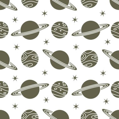 Uzay vektör seamless modeli astronomi bilim