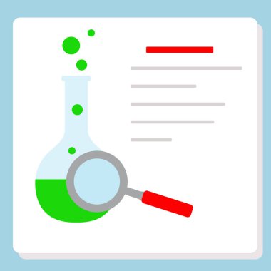 Şişe, büyüteç. Bilim günü. Eğitim.