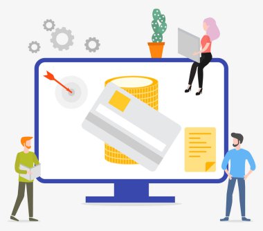 Çevrimiçi bankacılık hizmetini kullanan kişiler. Finans