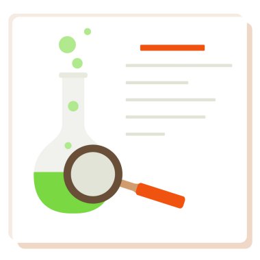 Şişe, büyüteç. Bilim günü. Eğitim.