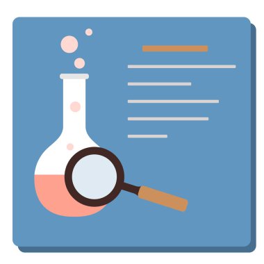 Şişe, büyüteç. Bilim günü. Eğitim.