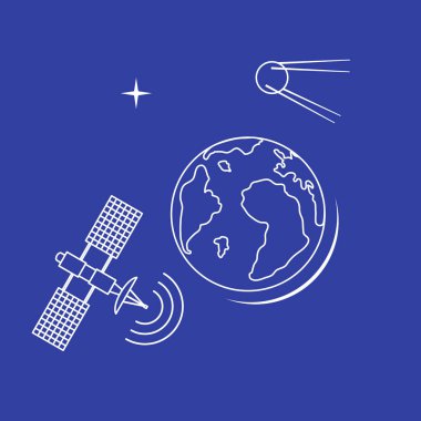 Dünya gün Dünya gezegeni, uydu, yörünge istasyonu