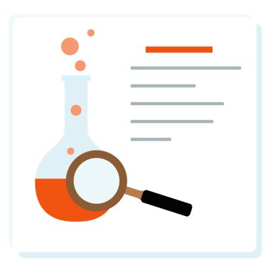 Şişe, büyüteç. Bilim günü. Eğitim.