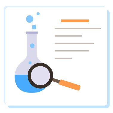 Şişe, büyüteç. Bilim günü. Eğitim.