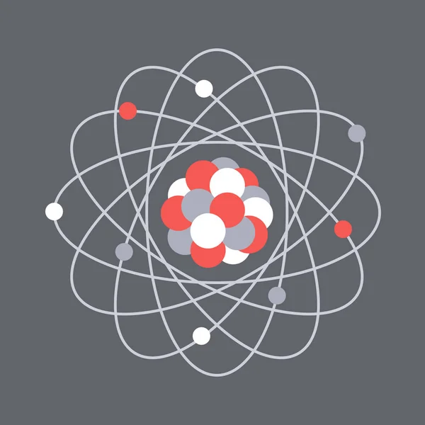 Atomstruktur. Wissenschaftstag. Bildung. nuklear — Stockvektor