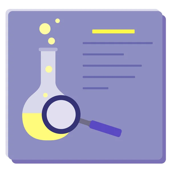 Kolf, Vergrootglas. Science Day. Onderwijs. — Stockvector