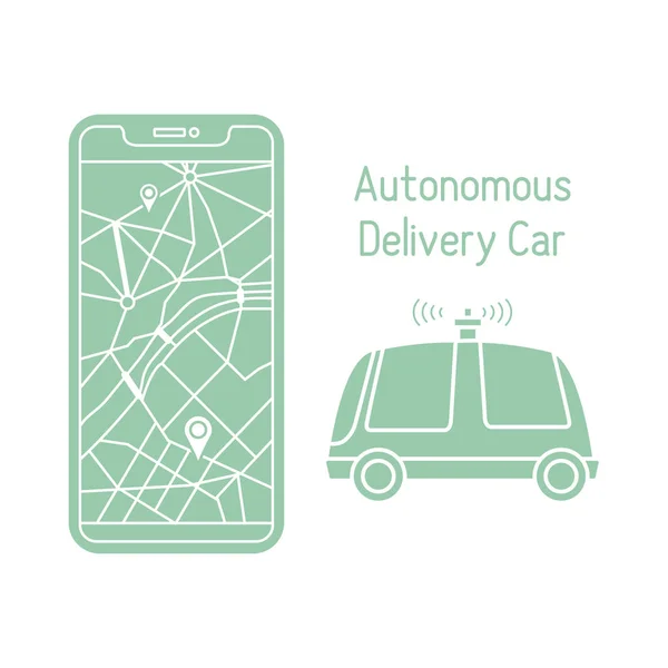 Autonomous delivery car Navigation remote control