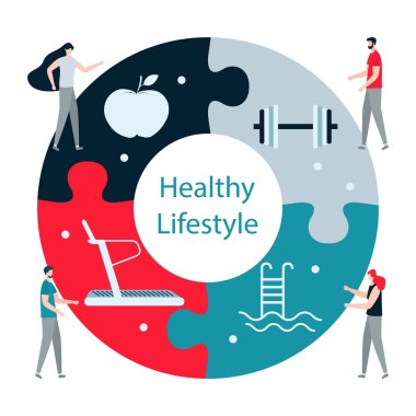 Insanlar. Spor. Fitness uygulaması. sağlıklı yaşam