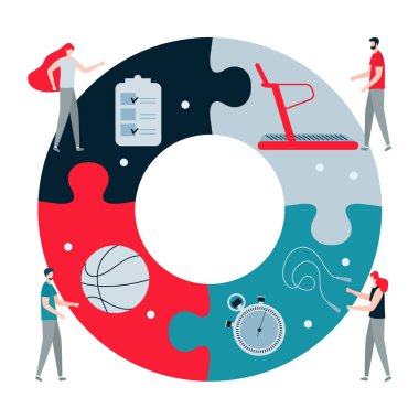 Insanlar. Spor. Fitness uygulaması. sağlıklı yaşam