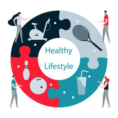 Insanlar. Spor. Fitness uygulaması. sağlıklı yaşam
