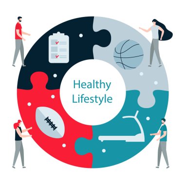 Insanlar. Spor. Fitness uygulaması. sağlıklı yaşam