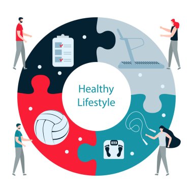 Insanlar. Spor. Fitness uygulaması. sağlıklı yaşam