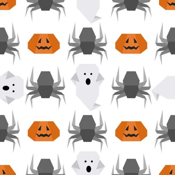 Vektor bezproblémový vzor Halloweenský večírek — Stockový vektor