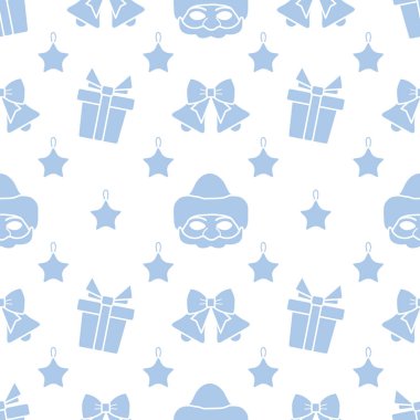 Yeni yıl 2020, Noel vektör sorunsuz desen