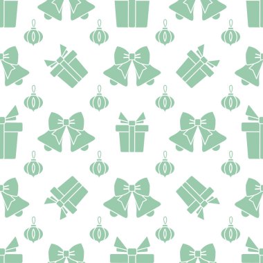 Yeni yıl 2020, Noel vektör sorunsuz desen