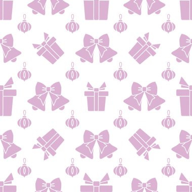 Yeni yıl 2020, Noel vektör sorunsuz desen