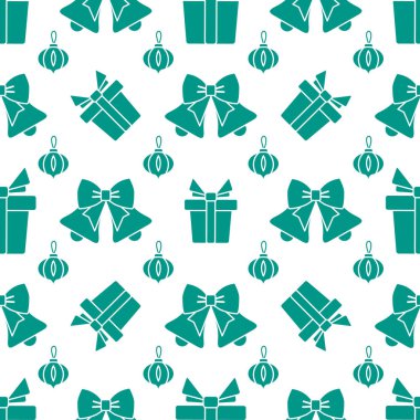 Yeni yıl 2020, Noel vektör sorunsuz desen