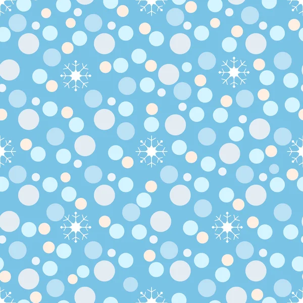 Año Nuevo 2020 Patrón de Navidad círculos copos de nieve — Archivo Imágenes Vectoriales