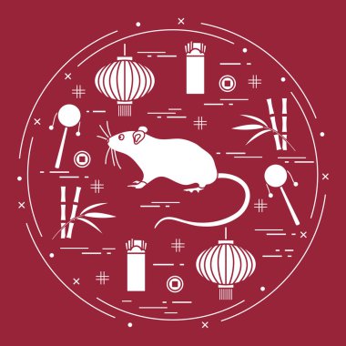 Çin Yeni Yıl Fare Sembolü 2020 Takvim Festivali