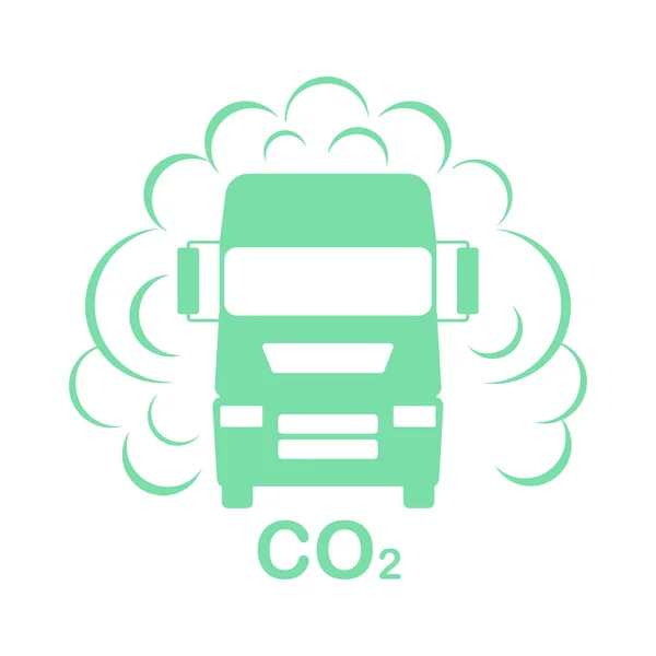 Poluição do ar Transporte Ecologia Exaustão Fumaça —  Vetores de Stock
