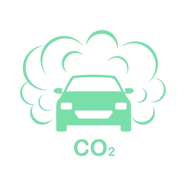 Забруднення повітря Транспорт Екологія Вихлопні гази Дим — стоковий вектор