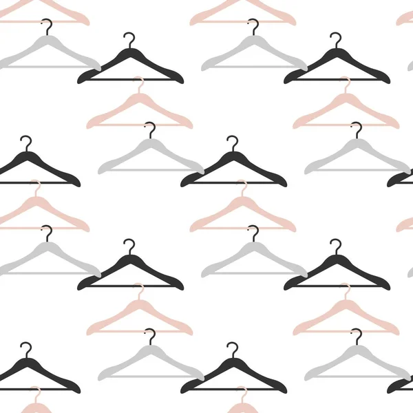Seamless pattern clothes hangers Black Friday Sale — Stock Vector