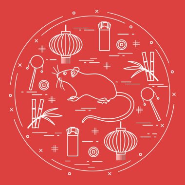 Çin Yeni Yıl Fare Sembolü 2020 Takvim Festivali