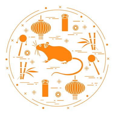 Çin Yeni Yıl Fare Sembolü 2020 Takvim Festivali