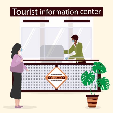 Koronavirüs Turizm Bilgi Merkezi 'nin koruyucu tıbbi maske ve eldivenler konusunda uzman olmasının ardından Ziyaretçi Merkezi' nin yeniden açılması, turiste hizmet sunmaktadır. COVID 'siz Yeni Normal