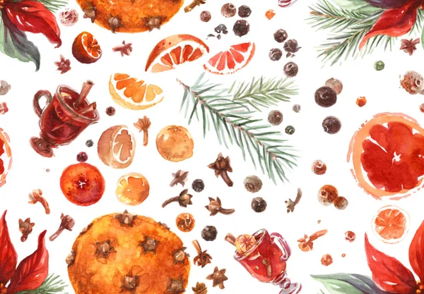 sulu boya Dikişsiz Noel desen