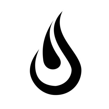 Black water drop icon vector,aqua drop picture, spa logo, organic symbol, fresh symbol