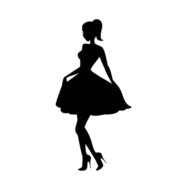 güzel genç kız kamera simgesi vektör için poz, kadın logosu, Glamour modeli, bir partide kız flört