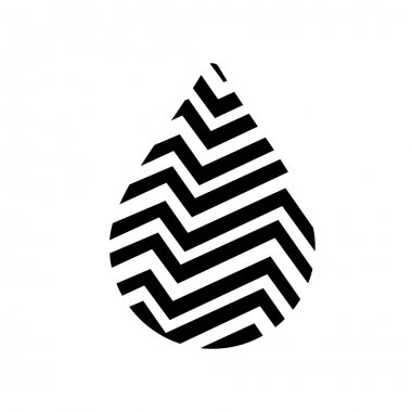 Siyah su damla simge vektör, su damla resim, spa logosu, eko sembolü, sağlıklı işareti