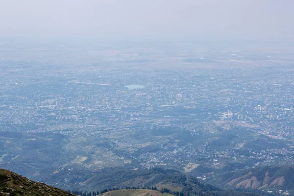 Almaty City View Mountain Top — Stock Photo, Image
