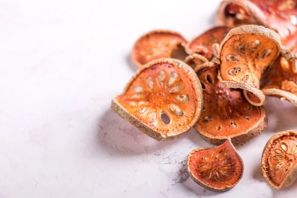 Fruta de bael - secou Matum. Produto saudável da Ásia — Fotografia de Stock