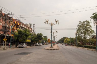 Bangkok, Tayland - Nisan 2019: Ayutthaya şehri, Tayland